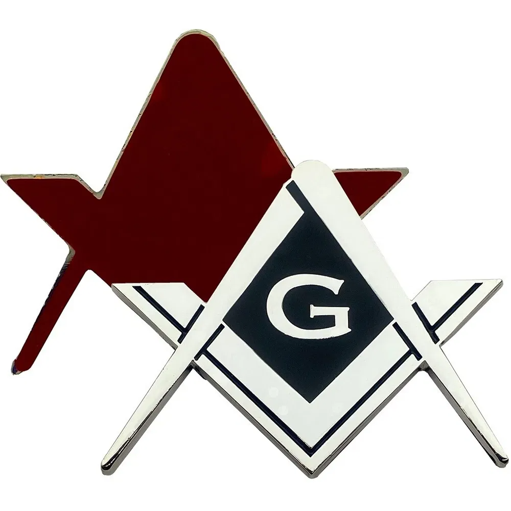 Wholesales Customization Masonic Freemason Metal Chrome Car Emblems Auto Badge