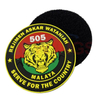 Malaysia National Flag PVC Patch Custom Heat Transfer Rubber Flag 3D Embossed Soft Labels for Clothes Garments Rubber Patches