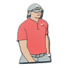 Custom Designer Private Name Iron on Heat Transfer 3D Rubber Embossed Golf Logo Soft PVC Silicone Patches for Clothing Accessories