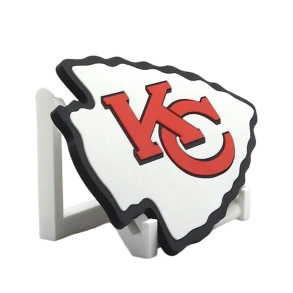 Custom 3D Printed NFL Team Logo Sign Rubber Patches, Custom Pvc Soft Rubber Patch Label, 3d Pvc Patches
