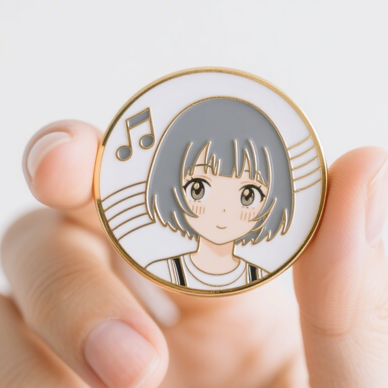 High Quality Wholesale Factory Customized Cute Girl Style Hard Enamel Pins Soft Enamel Pins for Decoration