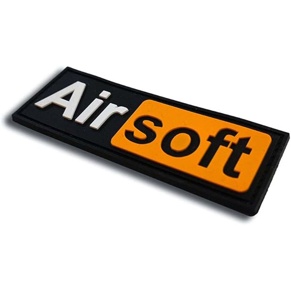 Airsoft Hub PVC Morale Patch Funny Morale Tactical Patch Silicone logo PVC Rubber Patch Morale Tactical Badge Custom 3D Velcro/hook Ring