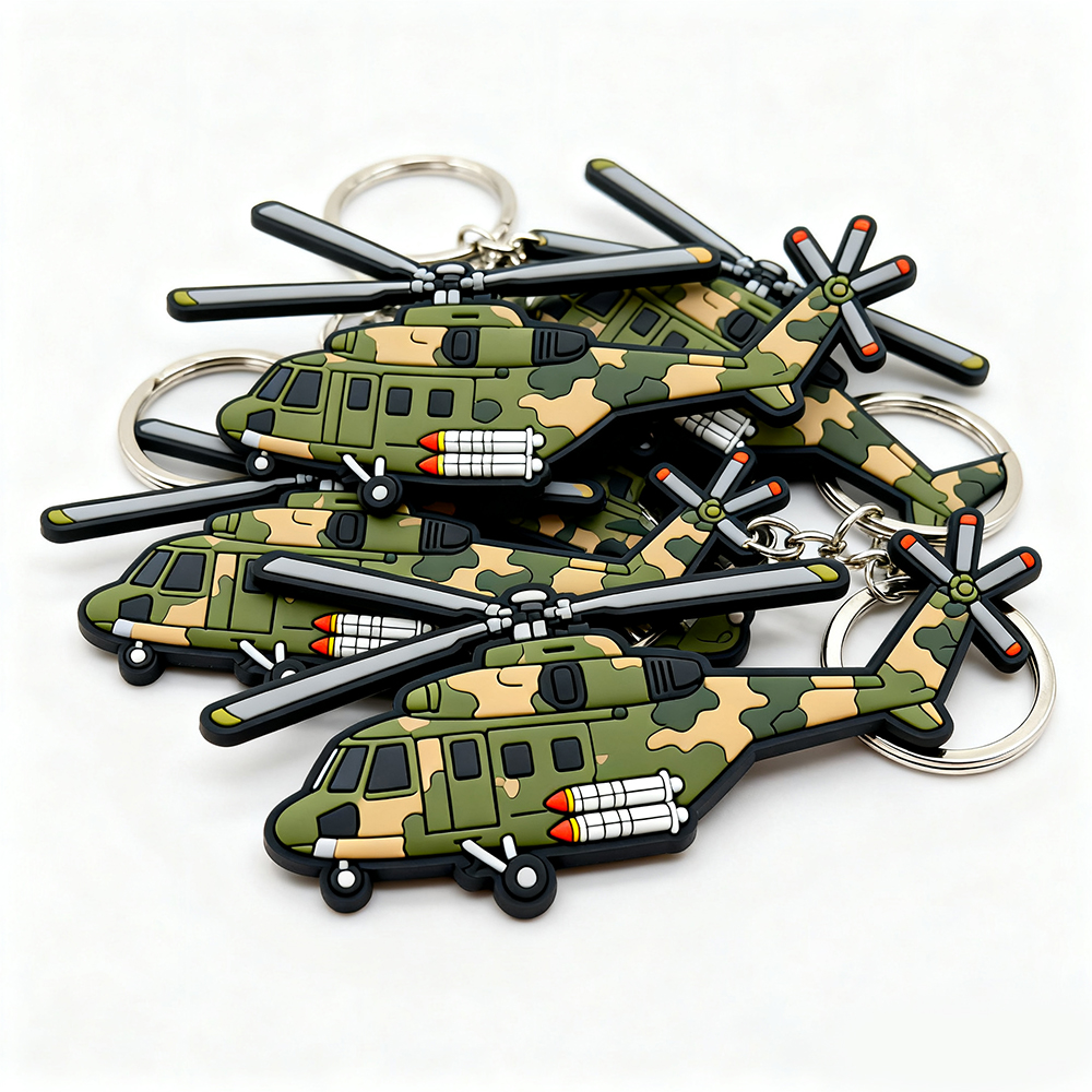 Customized Airplane Key Chain for Advertisement Factory Cheap Price Custom Pvc Rubber Keychain for Promotion Gift