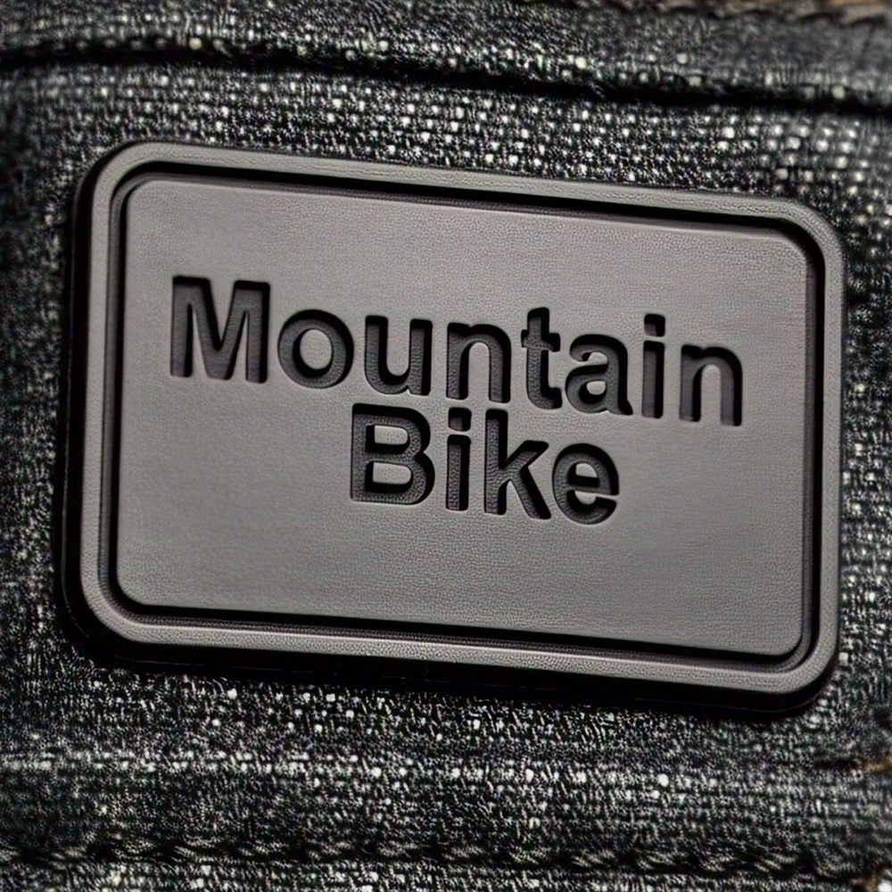 Custom Ride Riding Bicycle PVC Patches | Durable Soft Rubber Cycling Patches for Jackets & Bags