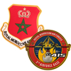Custom 3D Soft Rubber PVC Silicone Embossed Royal Moroccan Air Force PVC Patches Tag logo for Clothing Transparent PVC Patch