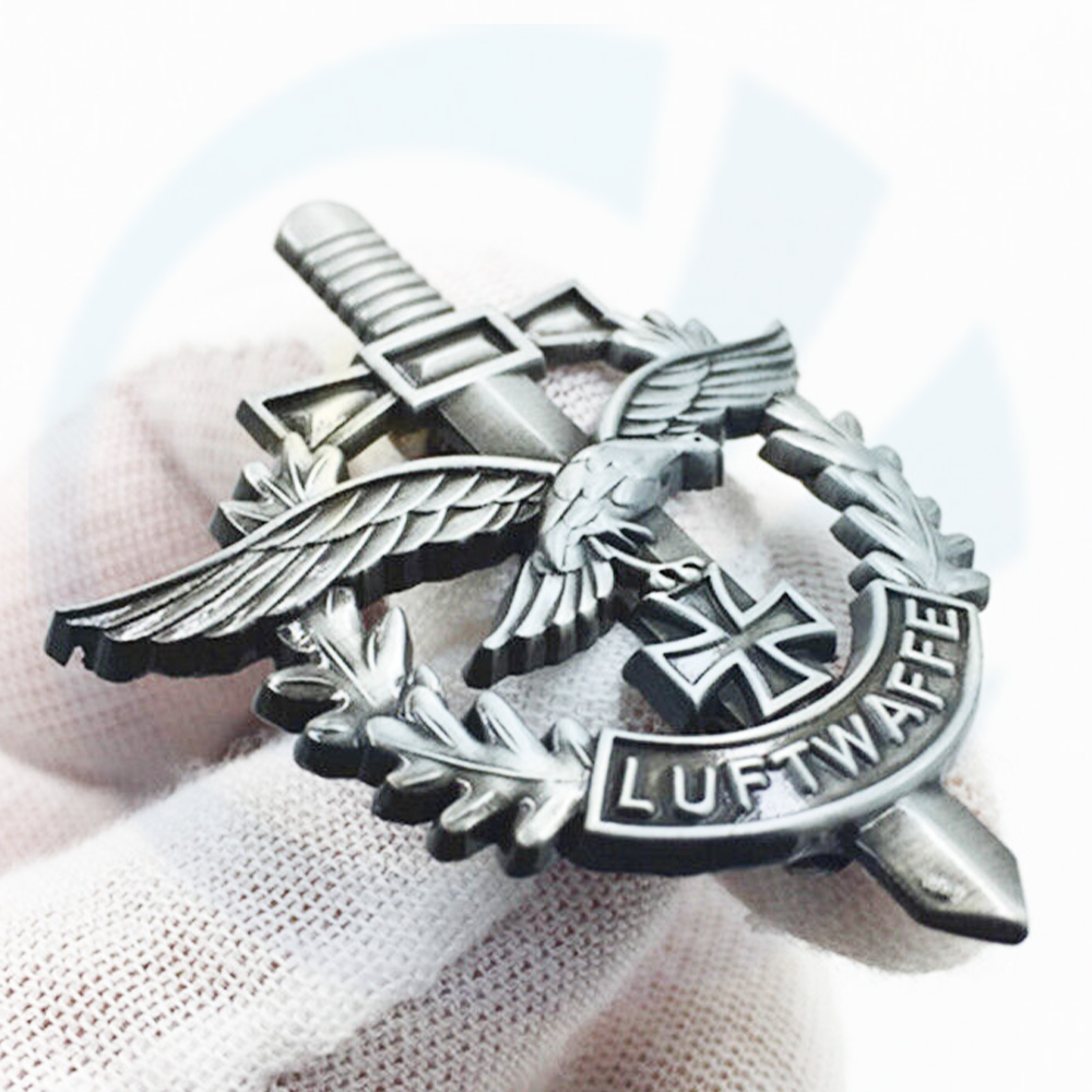 Custom Metal Fake, Movie Props WW2 German Air Force Luftwaffe Pin Badge