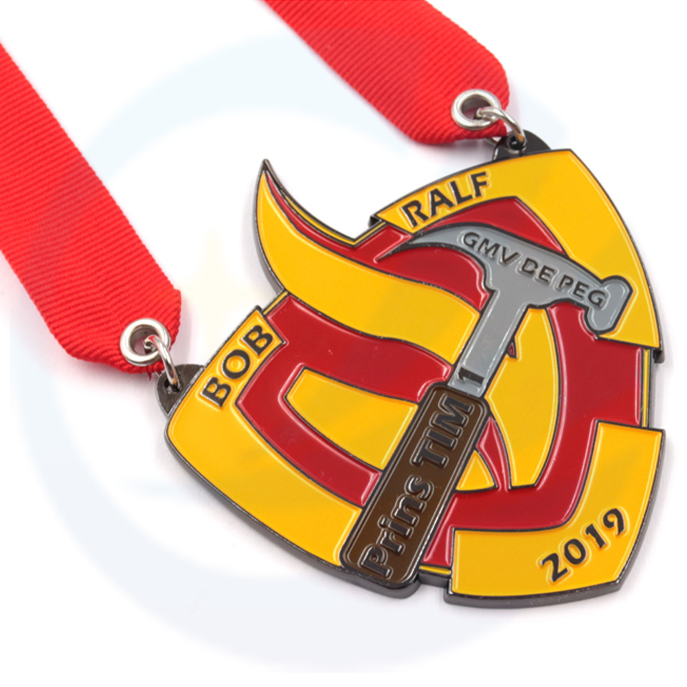 Enamel Metal Zinc Alloy Fun Sports Medal