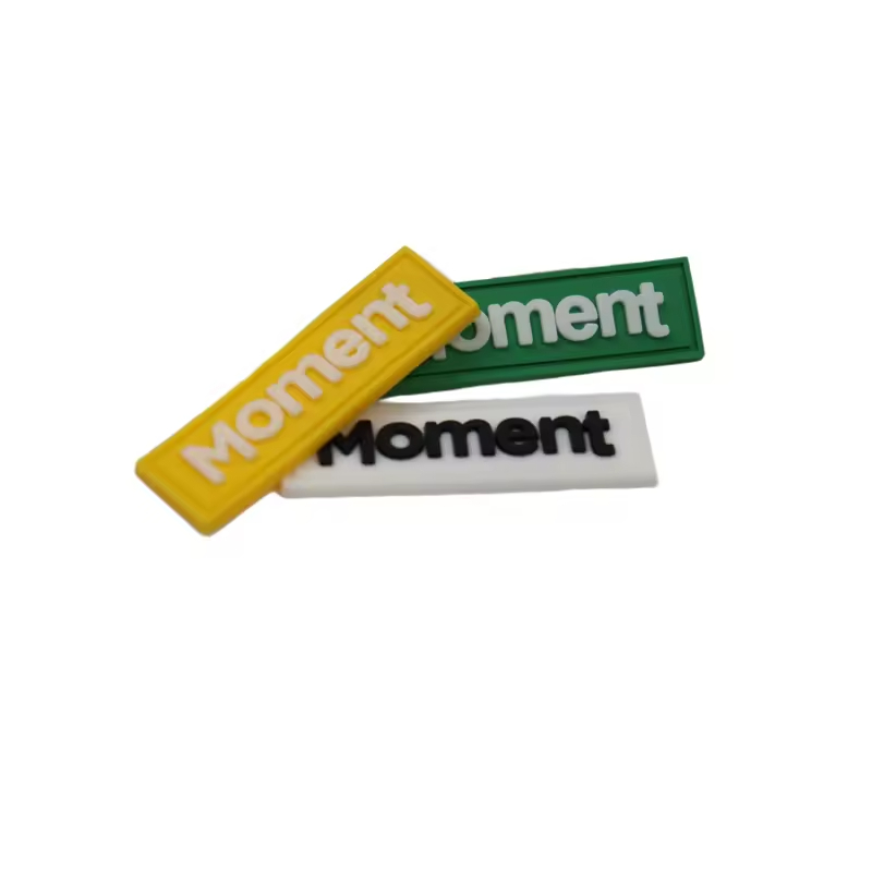 Embossed Logo Pvc Rubber Label for Clothing Shoes Bags