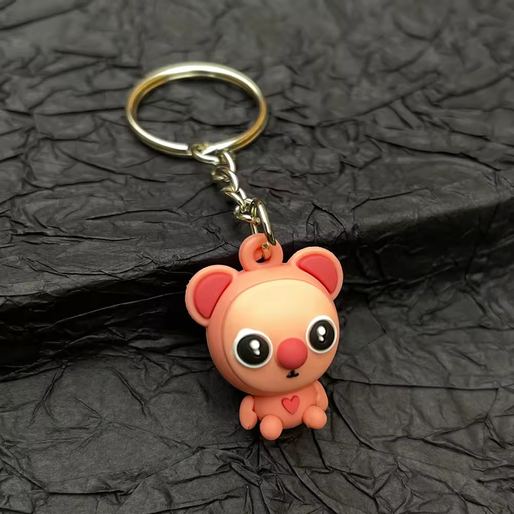 Wholesale Cheap Custom Logo Keyring 2D 3D Silicone Rubber Soft PVC Keychain