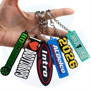 Custom Shaped Silicone 2D 3D Key Holder 