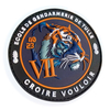Custom Personalized Hook And Loop Round Professional Soft 3D PVC Rubber Labels Patch 