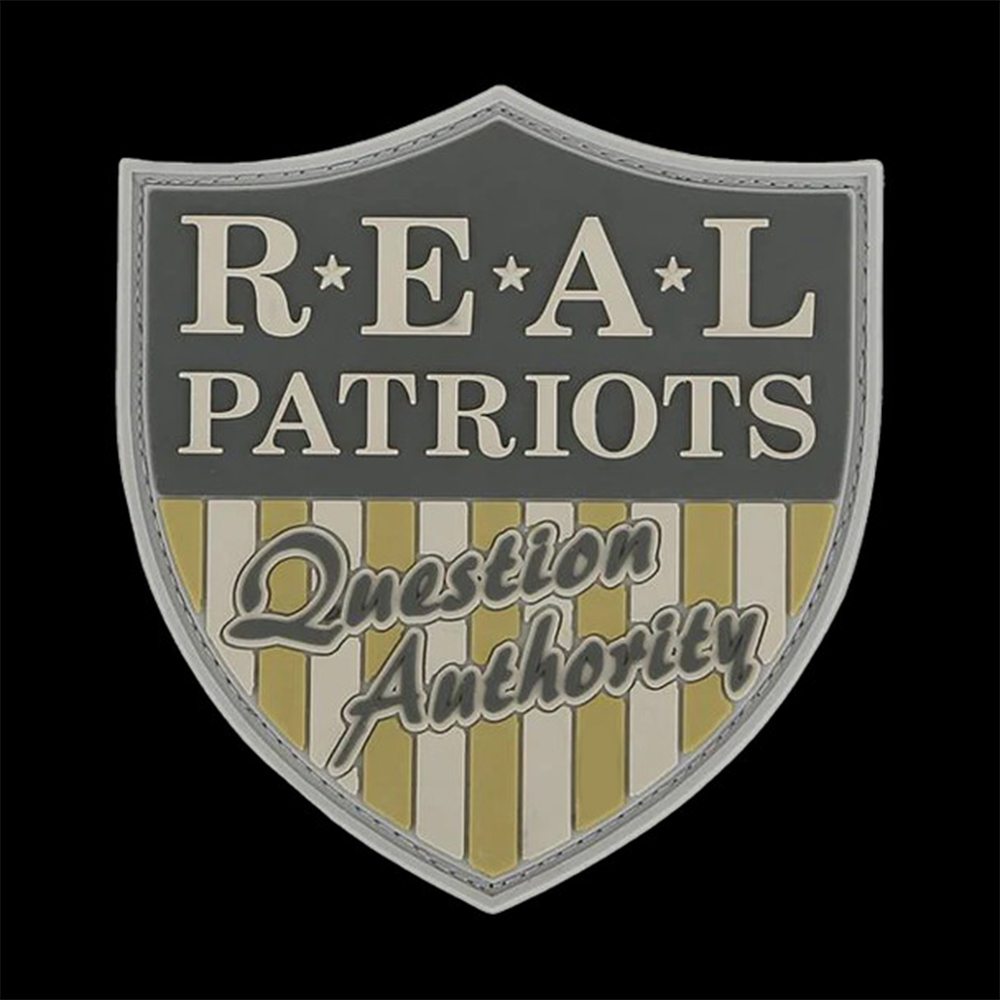 Custom USA Patch Real Patriots PVC Badge Durable Rubber Emblem for Bags and Apparel