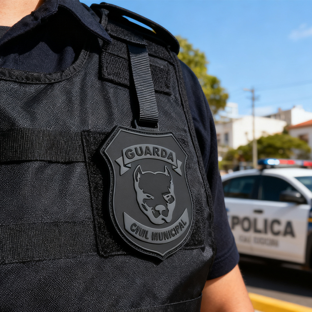 Brazil Municipal Guard Emblem PVC Patch Soft Rubber Badge Velcro Backing