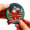 Festive Santa Badge Perfect for Holiday Decor