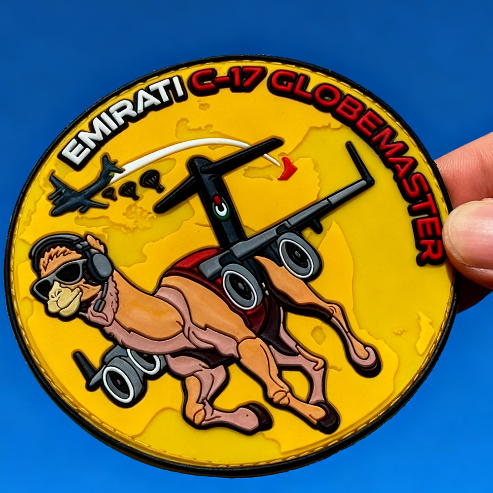 Emirati Flight Group PVC Patch Soft Rubber Emblem for Gear
