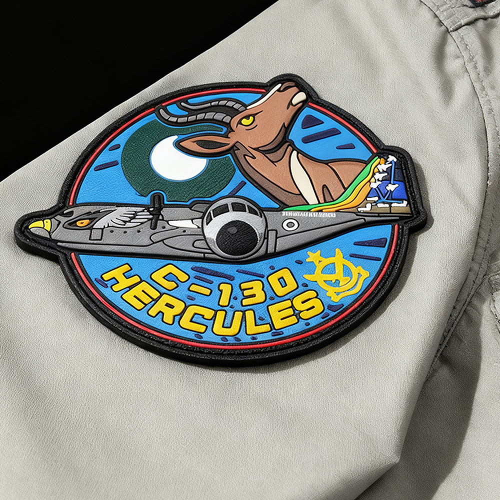 Custom Pakistan Aviation Pilot PVC Patch 3D Rubber Hook Loop Badge
