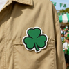 Mini Shamrock PVC Patch Small Irish Clover Rubber Badge for Backpacks Jackets Hats and Everyday Gear