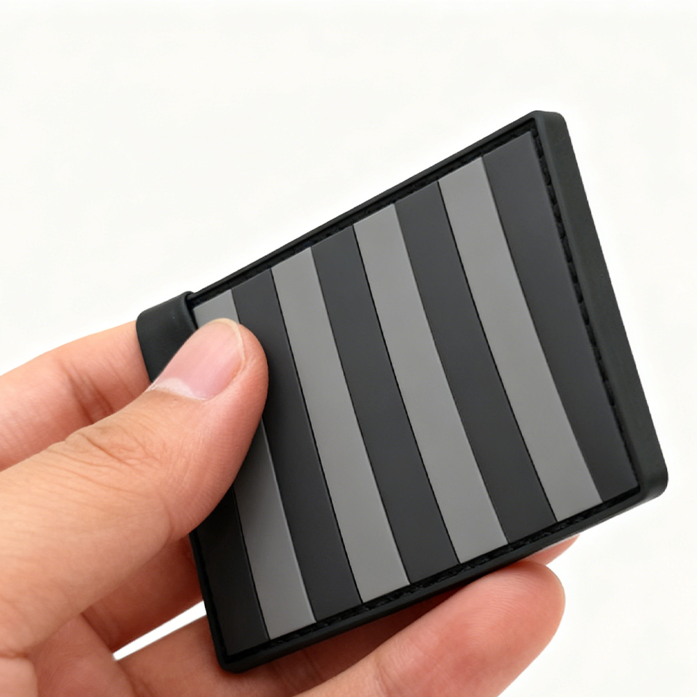 Rebellious Stripes Sons of Liberty Flag Rubber Patch Durable PVC Emblem for Backpacks Jackets and Outdoor Gear