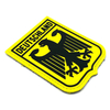 Custom Deutschland Royal Coat of Arms PVC Patch German Imperial Eagle Rubber Flag Emblem Hook and Loop Backing