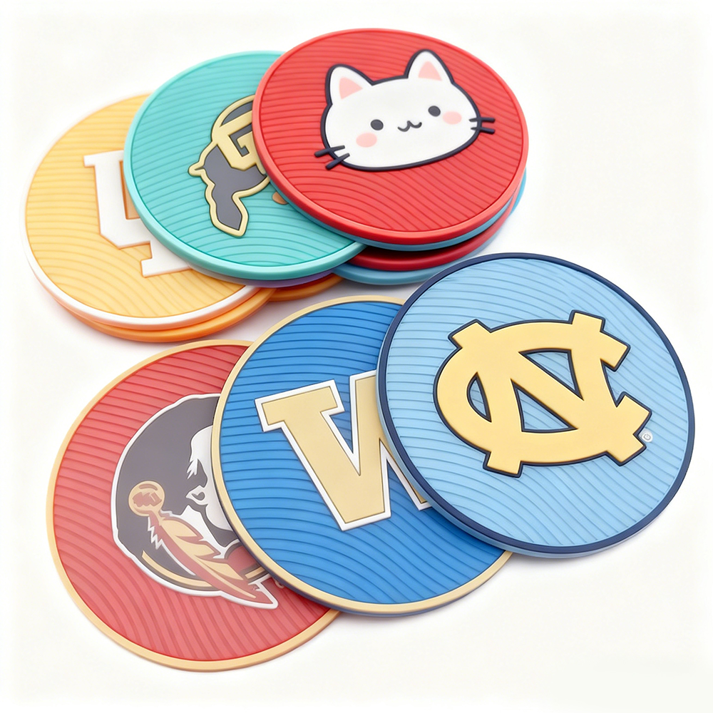 Restaurant Hotel PVC Coaster Bar Beer Glass PVC Coaster Mat Custom Coffee Cup PVC Coaster for Drinks