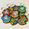 Wholesale Promotional Pvc Keychains Custom Designer Silicone University School Emblem Letter Key Chain Ring Rubber Keychain