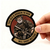 Custom “Too Old and Broken To Run Will Shoot Instead” PVC Patch Funny Quote Soft Rubber Badge with Hook & Loop