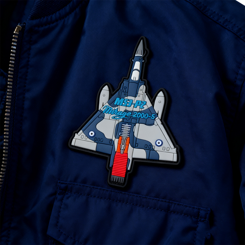 Personalized Greek Squadron PVC Patch – Durable Waterproof Rubber Design