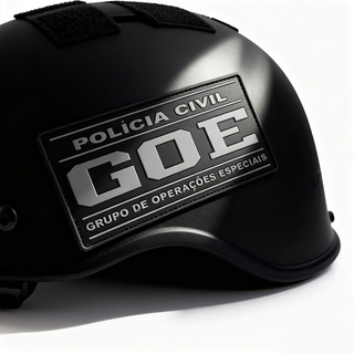 Custom Brazil GOE Emblem PVC Patch 3D Soft Rubber Badge with Velcro Backing for Jackets and Gear