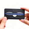 Thin Blue Line Special Edition Custom 3D Soft PVC Rubber Patch Embossed Logo Badge with Hook and Loop Backing