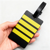 New PVC Pilot Luggage Tag 3D Soft Country Name Printed Luggage Bag Name Tag Travel Accessory Suitcase ID Tags