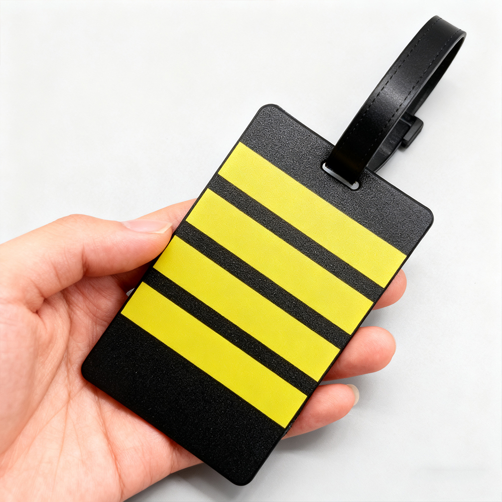 New PVC Pilot Luggage Tag 3D Soft Country Name Printed Luggage Bag Name Tag Travel Accessory Suitcase ID Tags