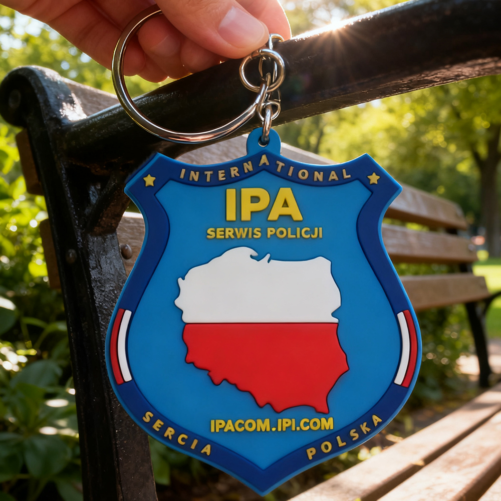 Custom Soft PVC Security Team Keychain Personalized 2D 3D Rubber Logo Keyring for Promotional Gifts