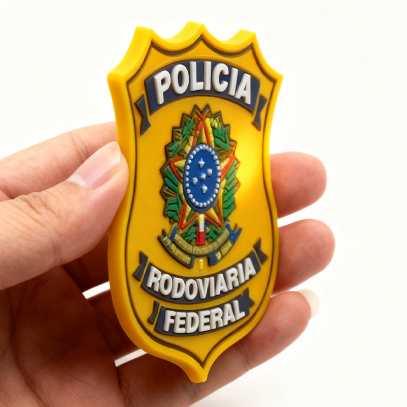 Custom Official Emblem Rubber Patch with Velcro – Soft PVC Badge for Uniforms, Bags and Jackets