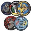 Custom Eco-Friendly German Aviation Unit PVC Patch 3D Soft Rubber Flying Wings Badge Hook Loop for Jackets Bags Uniforms