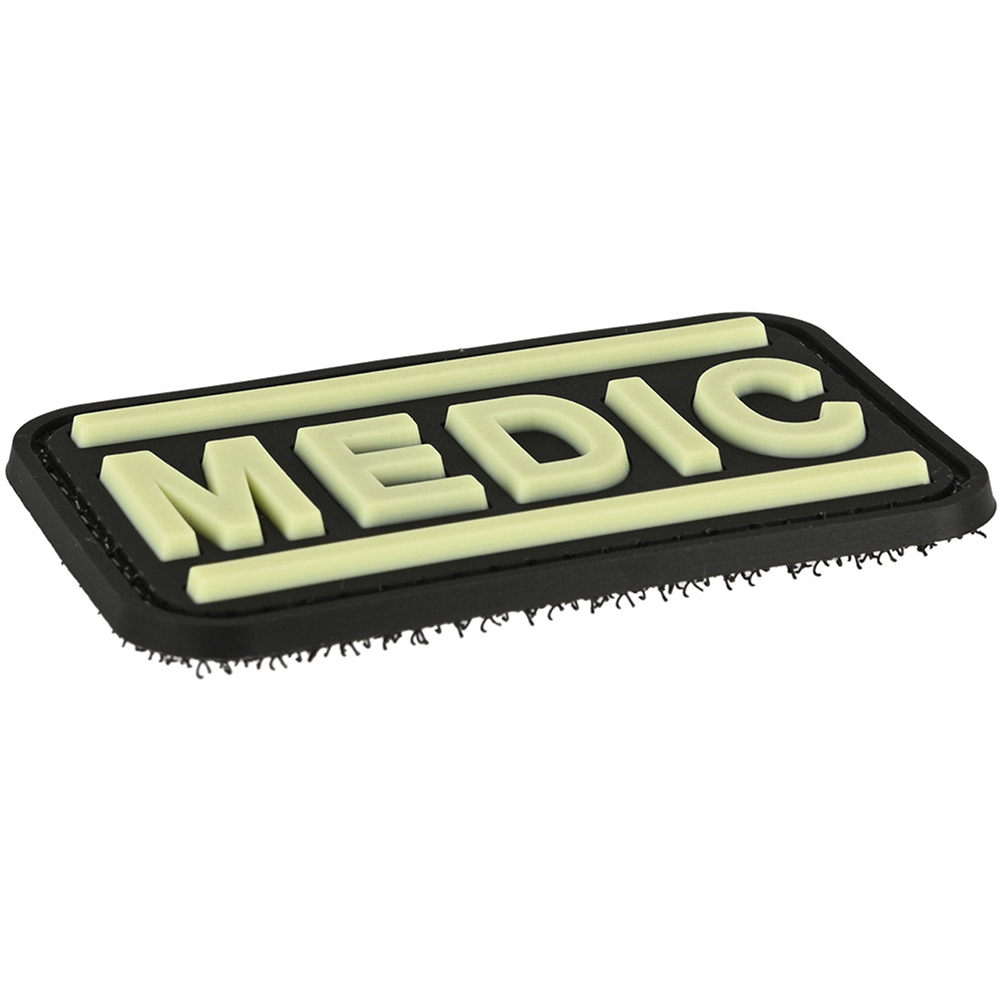 Custom Glow in the Dark “Medic” PVC Patch | 3D Rubber Medical Badge with Velcro for Backpacks, First Aid Kits & Outdoor Gear