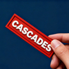 Custom Cascades PVC Label Patch | 3D Rubber Logo Tag with Raised Letters, Durable Soft PVC Emblem for Clothing Bags and Brand Accessories