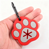 Free Sample Custom PVC Hands-Free Dog Poop Bag Holder Keychain Used Waste Bag Carrier Pet Poop Dispenser