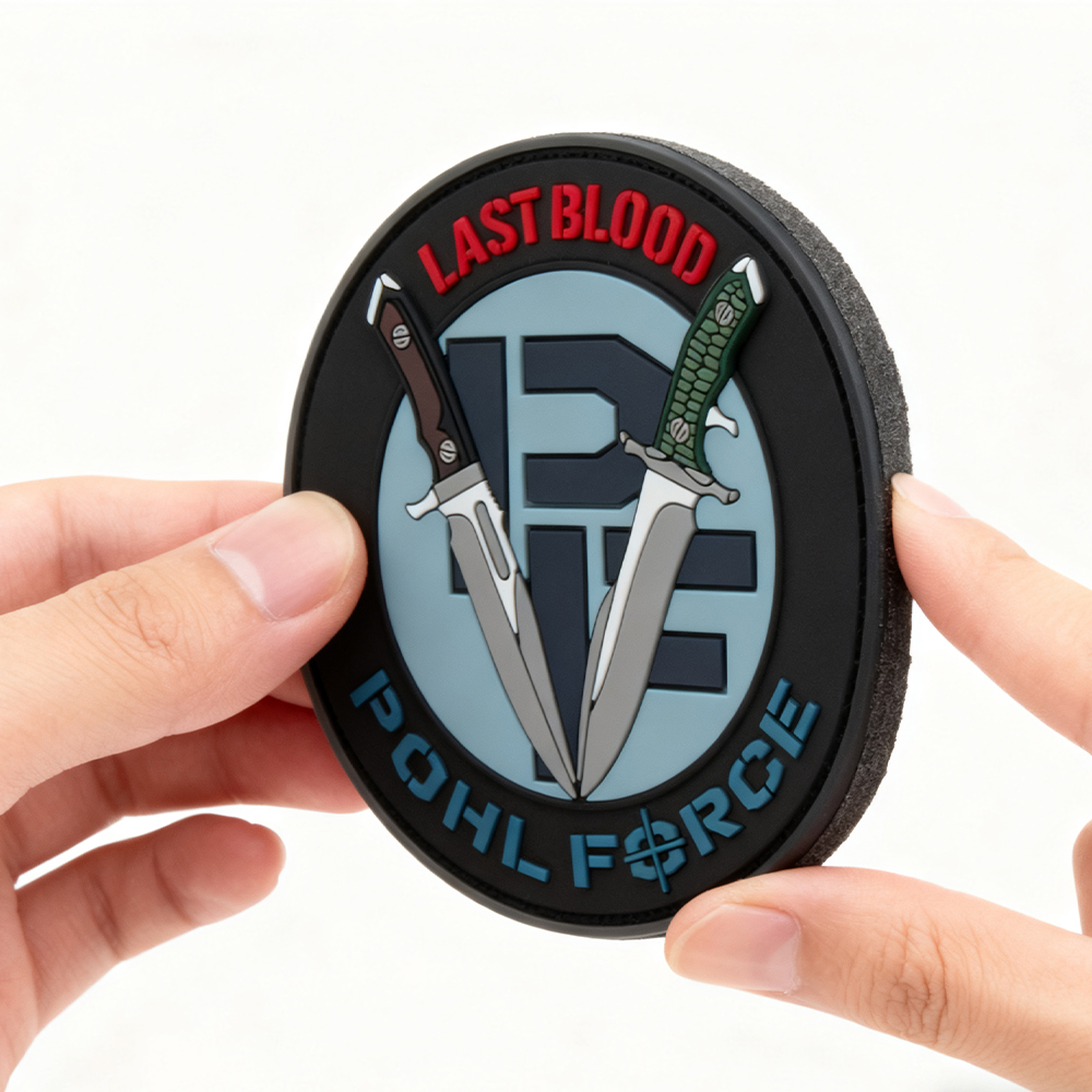 Pohl Force PVC Patch 3D Rubber Emblem with Hook Loop Backing for Backpacks Jackets Outdoor Gear Collectible Accessories