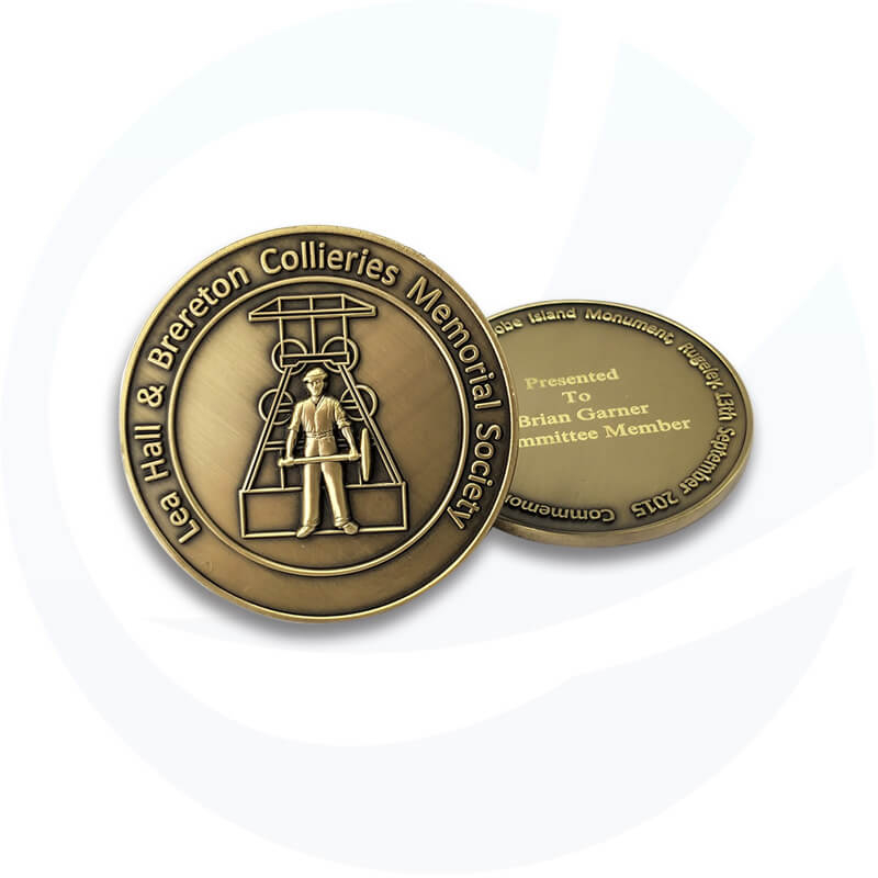 Old Metal Large Challenge Coin