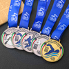 Custom Sports Medal Manufactural 3D Finisher Road Mountain Bike Cycling Medal Brass Gold Silver dive Swim Swimming Medal with Ribbon