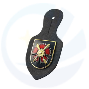 Badge Wholesale High Quality Custom Metal with Leather Iron Souvenir Love Europe Enamel Pin Badge Stamping Die Cutting Printing