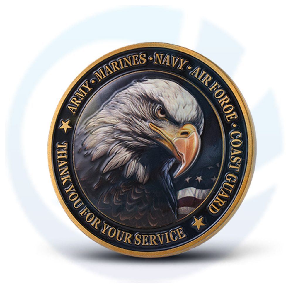 China Factory Metal Crafts Custom Making Coin Zinc alloy Die Casting Masonic Gold Soft Enamel 3D UV printing Challenge Coins