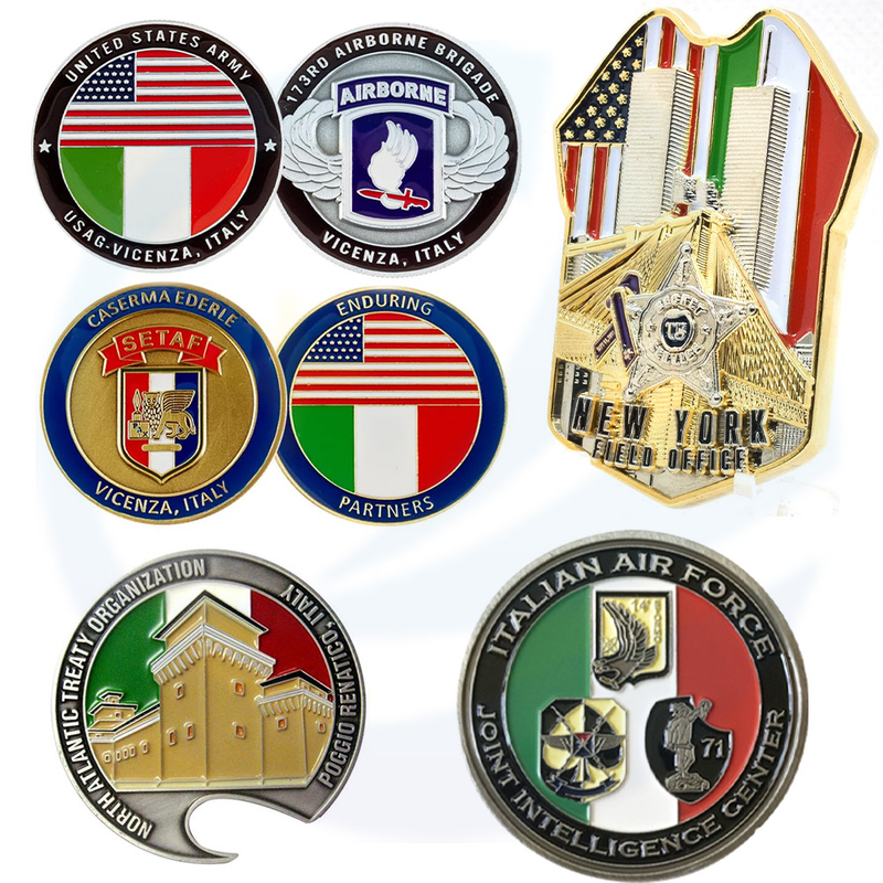 Custom Italy Italian Challenge Coins