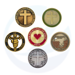 Cross Christianity Christian Religion Religious Challenge Coin