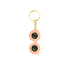 Custom Logo Girl Boss Pink Sunglasses Glasses Keychains Eyeglass Key Chain