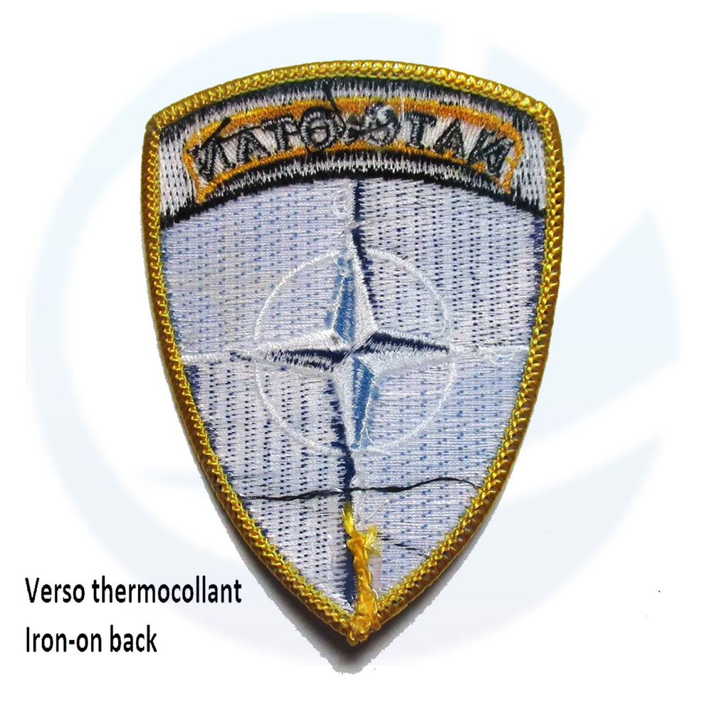 NATO crest patch NATO external operations iron-on