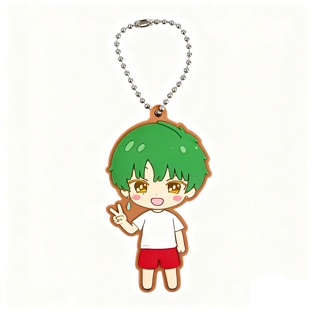 Pendants Rubber Kid Bags Keychain Doll Bottle Designer Character Kawaii Cute Flatback Customize Toys Merch Anime Key Pendant