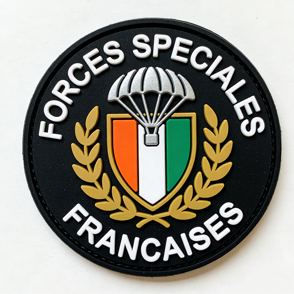 China Factory Wholesale French paratroopers Customized 2D/3D Soft Rubber PVC Patches Jacket Patch