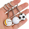 Manufacturer Personalized Cricket Volleyball Golf Soccer Football Basketball Baseball Rugby Sport Key Ring Key Chain Keyrings Keychains Custom Sports Keychain