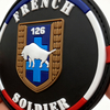 French Style Uniform PVC Patch Custom Soft Rubber Emblem Inspired by Classic French Elements for Clothing Bags Accessories